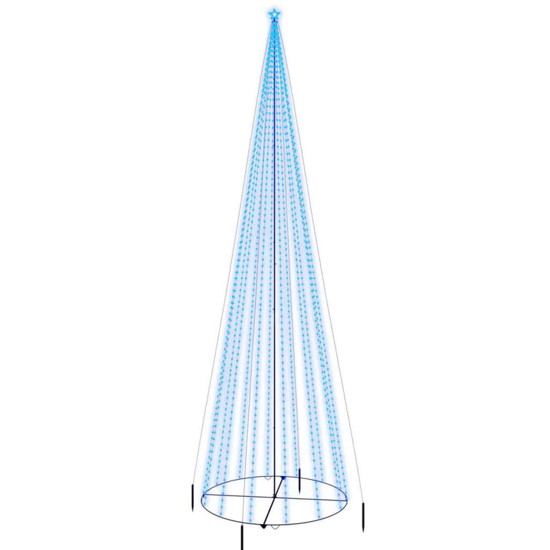 Load image into Gallery viewer, Vidaxl kegelkerstboom 1134 led's blauw 230x800 cm
