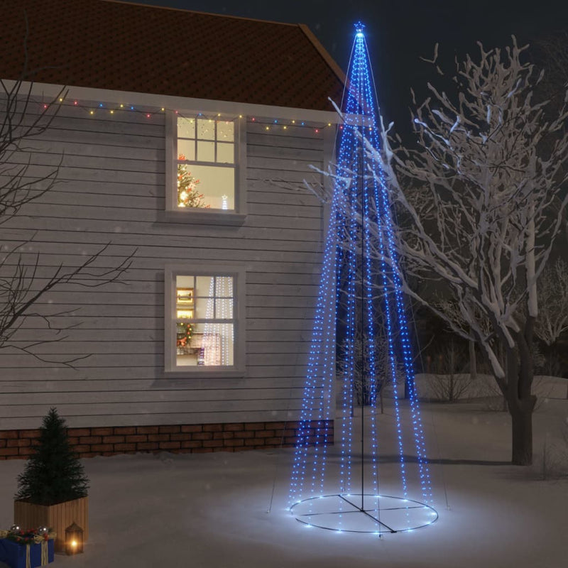 Load image into Gallery viewer, Vidaxl kegelkerstboom 1134 led's blauw 230x800 cm
