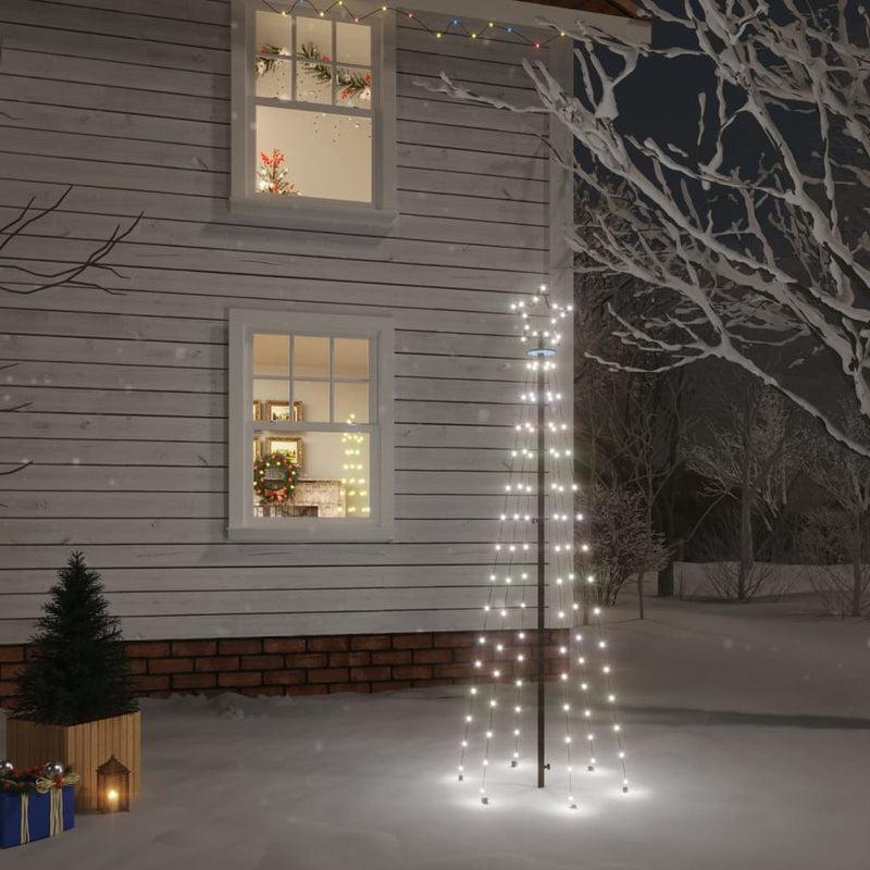 Load image into Gallery viewer, VidaXL Kerstboom met grondpin 108 LED's koudwit 180 cm
