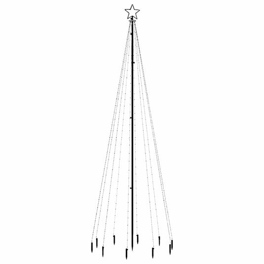 Vidaxl kerstboom met grondpin 310 led's meerkleurig 300 cm