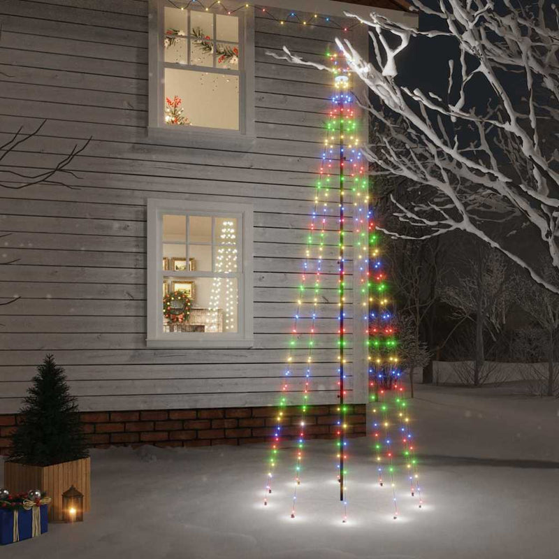 Load image into Gallery viewer, Vidaxl kerstboom met grondpin 310 led's meerkleurig 300 cm
