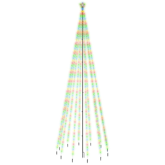 Vidaxl kerstboom met grondpin 732 led's meerkleurig 500 cm