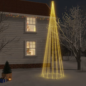 VidaXL Kerstboom met grondpin 1134 LED's warmwit 800 cm