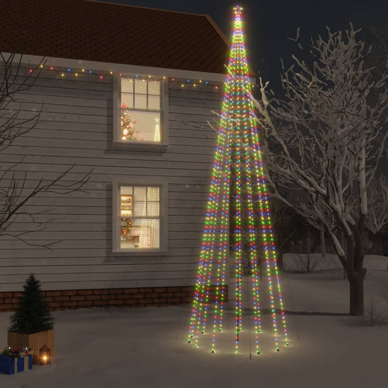 Load image into Gallery viewer, Vidaxl kerstboom met grondpin 1134 led's meerkleurig 800 cm
