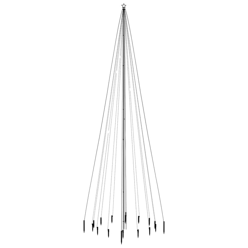 Load image into Gallery viewer, Vidaxl kerstboom met grondpin 1134 led's blauw 800 cm
