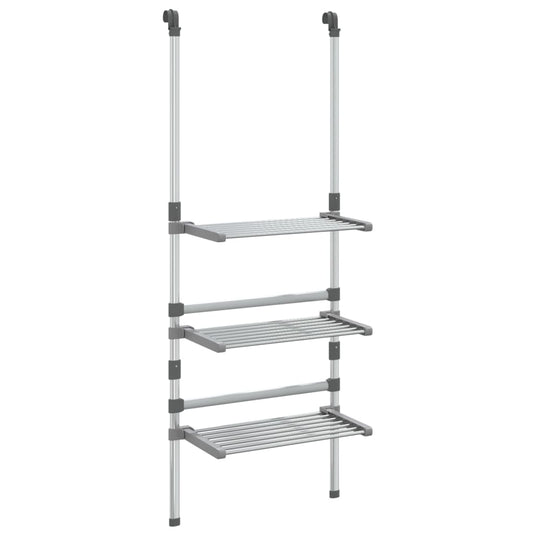 Vidaxl droogrek 3-laags hangend aluminium