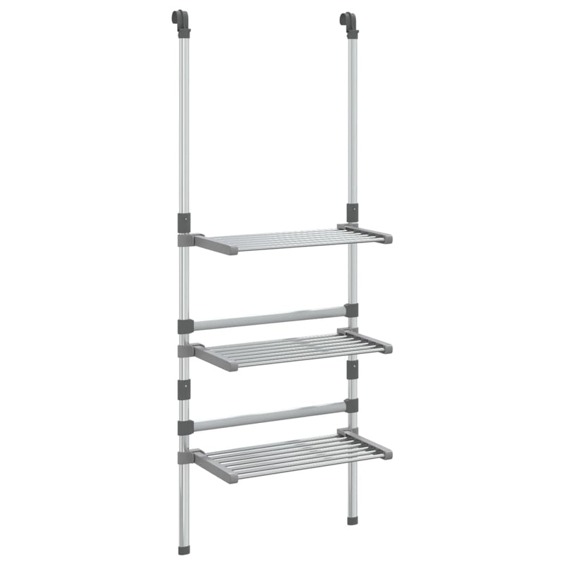 Load image into Gallery viewer, Vidaxl droogrek 3-laags hangend aluminium
