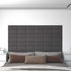 Vidaxl wandpanelen 12 st 0,54 m² 30x15 cm kunstleer grijs