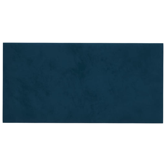 Vidaxl wandpanelen 12 st 0,54 m² 30x15 cm fluweel blauw