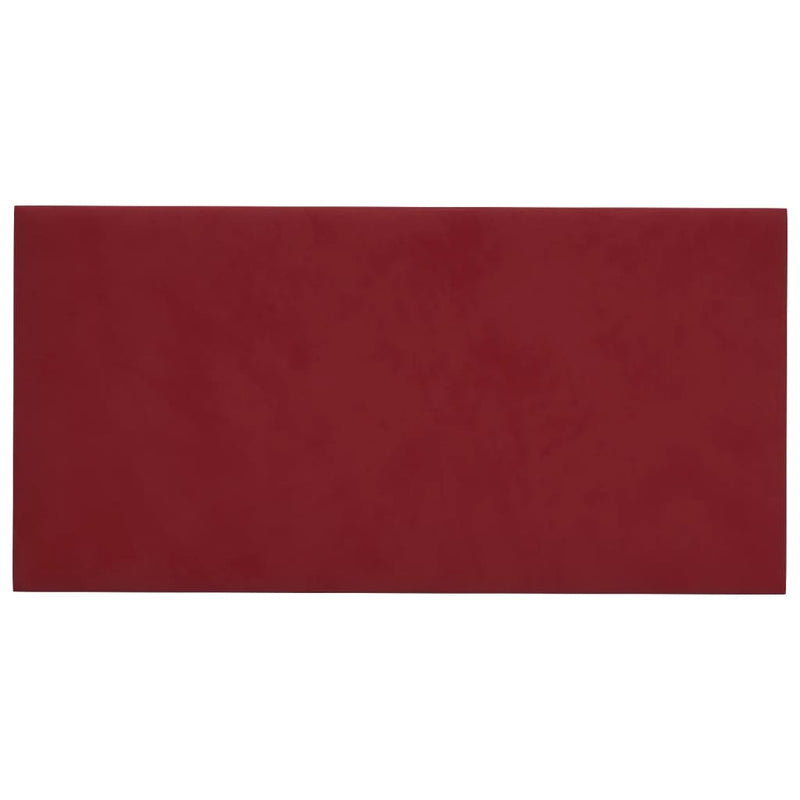 Load image into Gallery viewer, Vidaxl wandpanelen 12 st 0,54 m² 30x15 cm fluweel wijnrood
