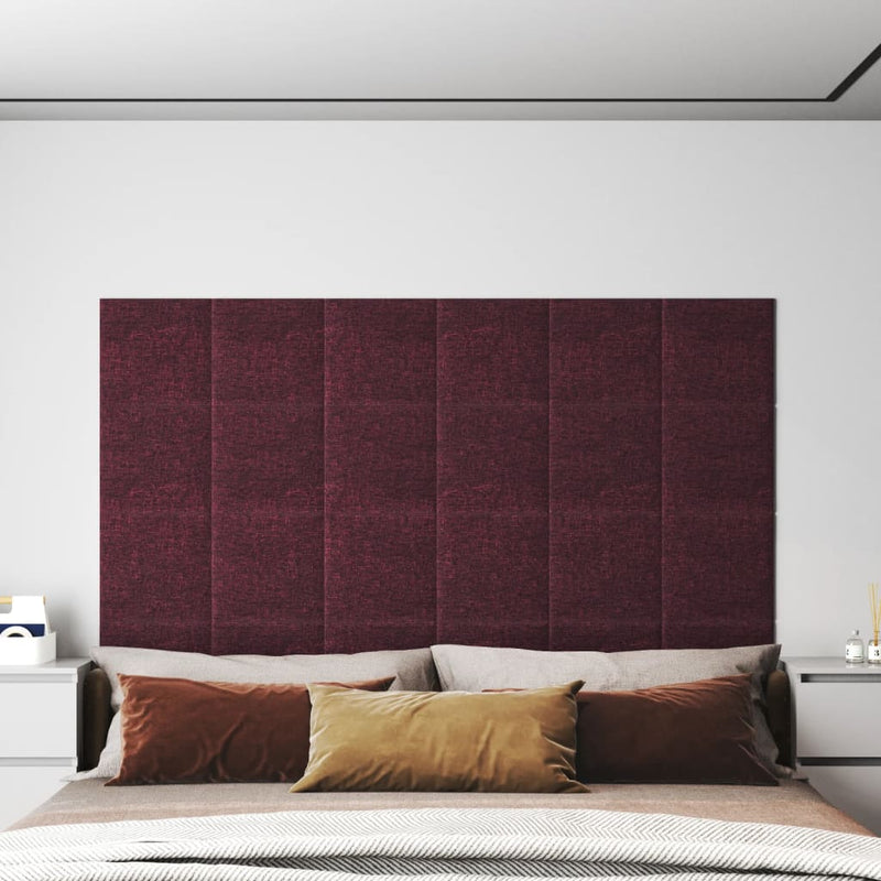 Load image into Gallery viewer, VidaXL Wandpanelen 12 st 1,08 m² 30x30 cm stof paars
