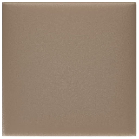 VidaXL Wandpanelen 12 st 1,08 m² 30x30 cm kunstleer cappuccinokleurig