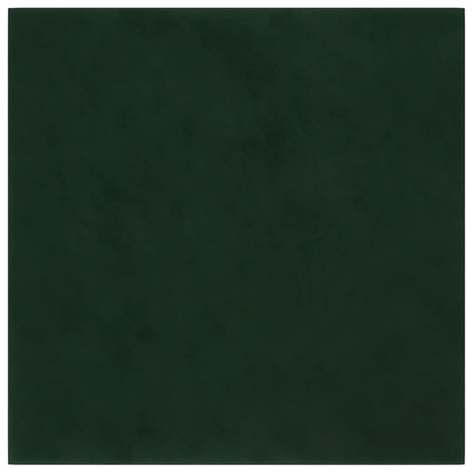 Vidaxl wandpanelen 12 st 1,08 m² 30x30 cm fluweel donkergroen