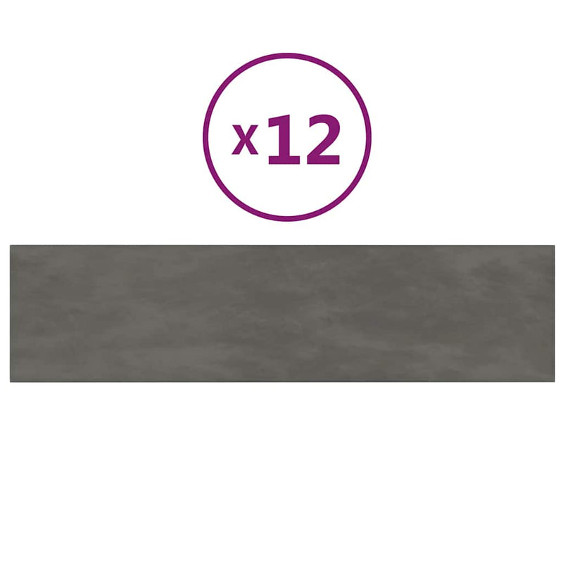 Load image into Gallery viewer, Vidaxl wandpanelen 12 st 1,08 m² 60x15 cm fluweel donkergrijs
