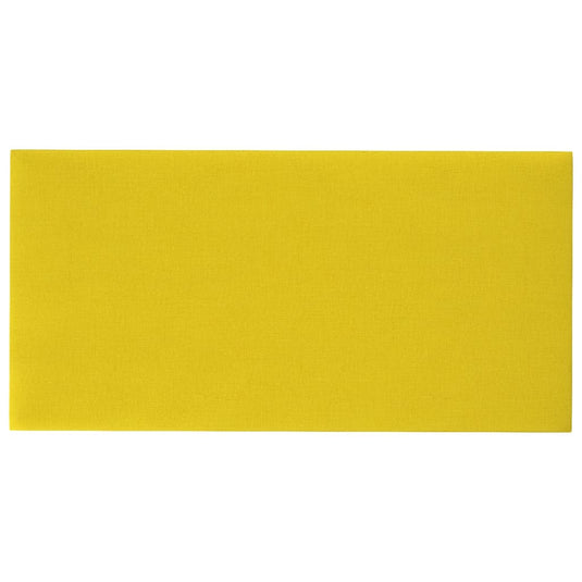 Vidaxl wandpanelen 12 st 2,16 m² 60x30 cm stof lichtgeel