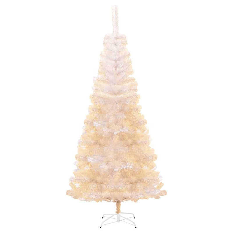 Load image into Gallery viewer, Vidaxl kunstkerstboom met iriserende uiteinden 180 cm pvc wit
