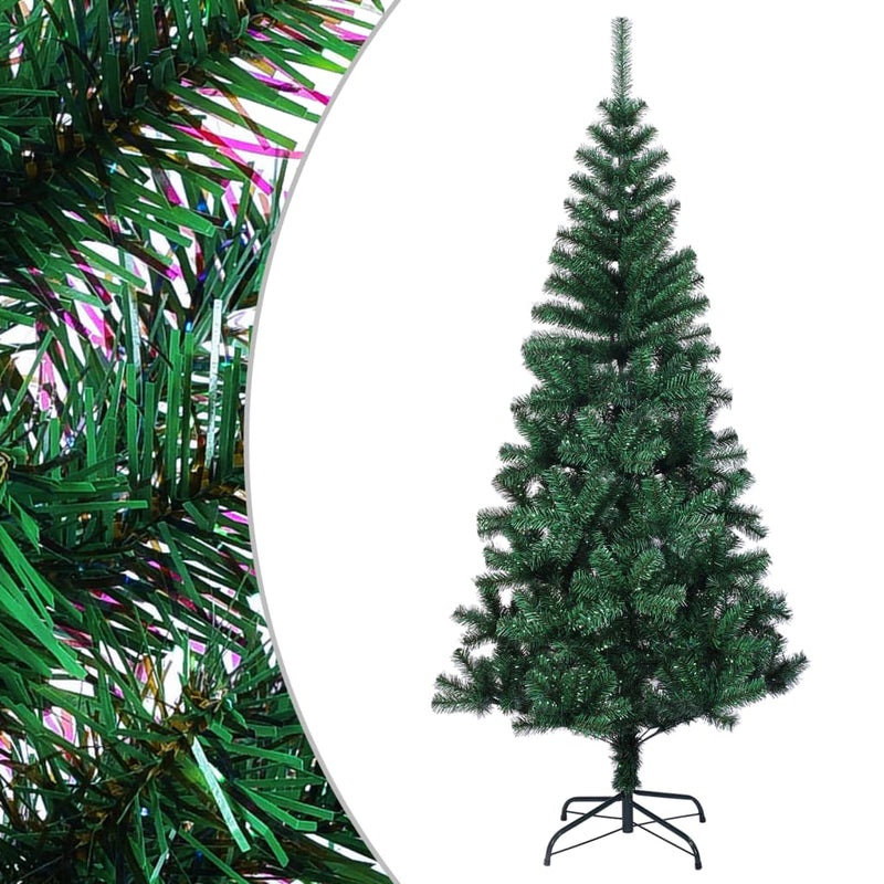 Load image into Gallery viewer, VidaXL Kunstkerstboom met iriserende uiteinden 120 cm PVC groen
