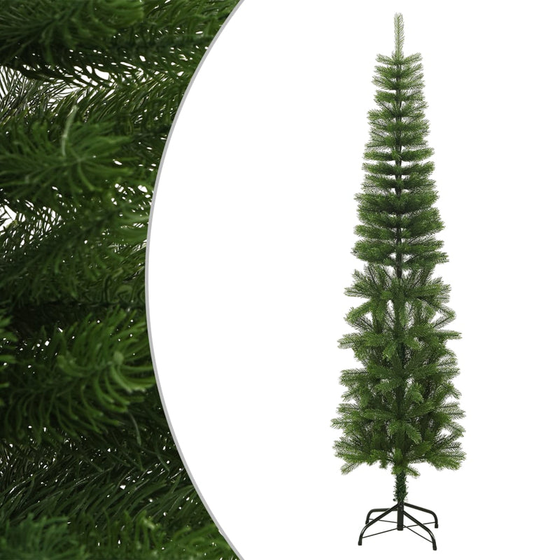 Load image into Gallery viewer, Vidaxl kunstkerstboom met standaard smal 240 cm pe
