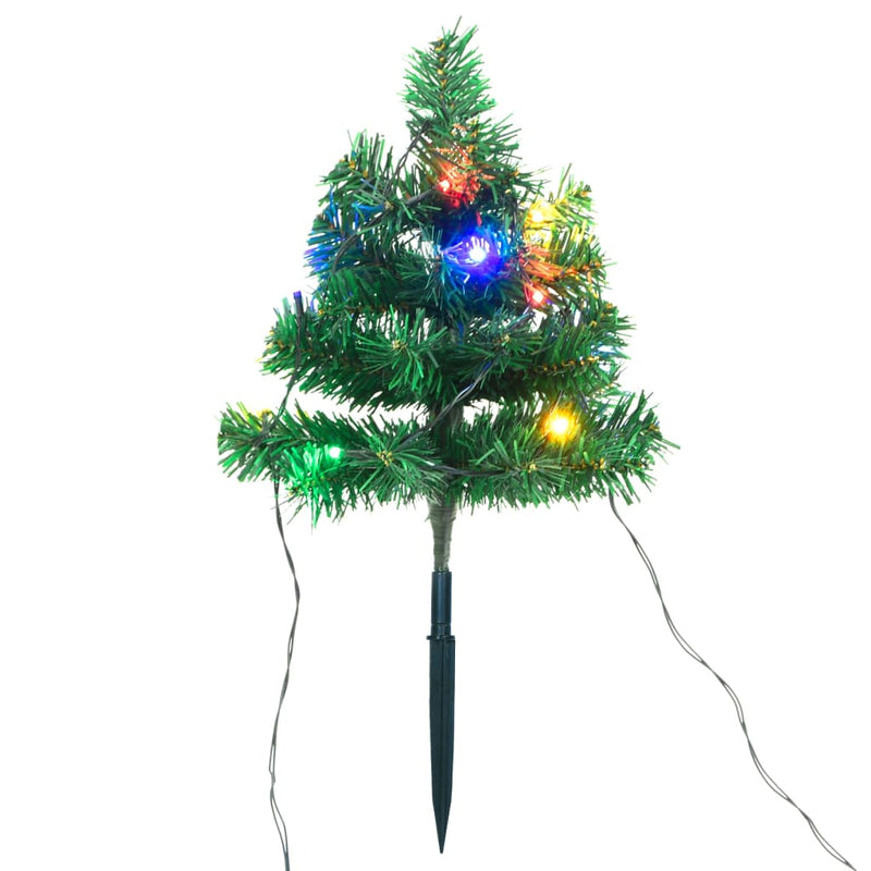 Load image into Gallery viewer, Vidaxl tuinpadkerstbomen 6 st met meerkleurige led's 45 cm pvc
