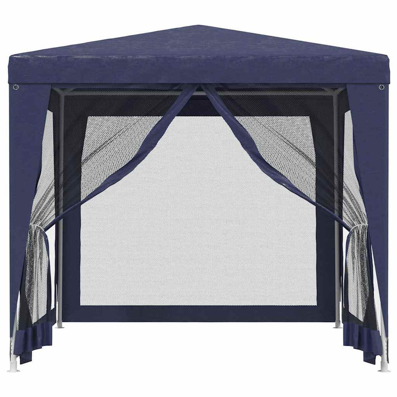 Load image into Gallery viewer, Vidaxl partytent met 4 mesh zijwanden 2,5x2,5 m hdpe blauw
