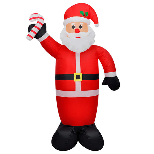 VidaXL Kerstman opblaasbaar met LED's 240 cm