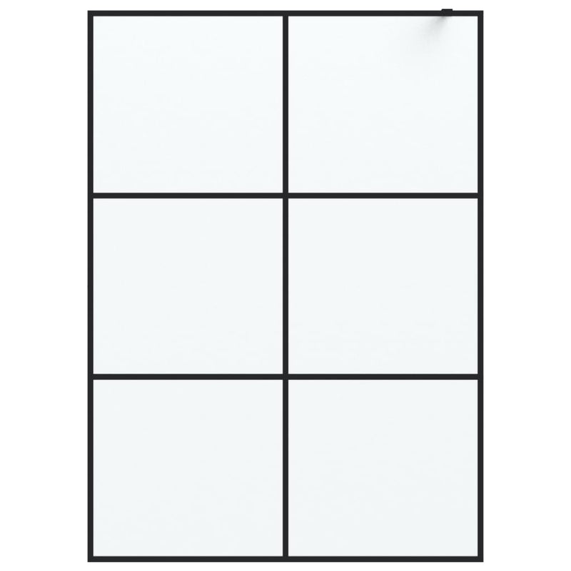 Load image into Gallery viewer, VidaXL Inloopdouchewand 140x195 cm mat ESG-glas zwart
