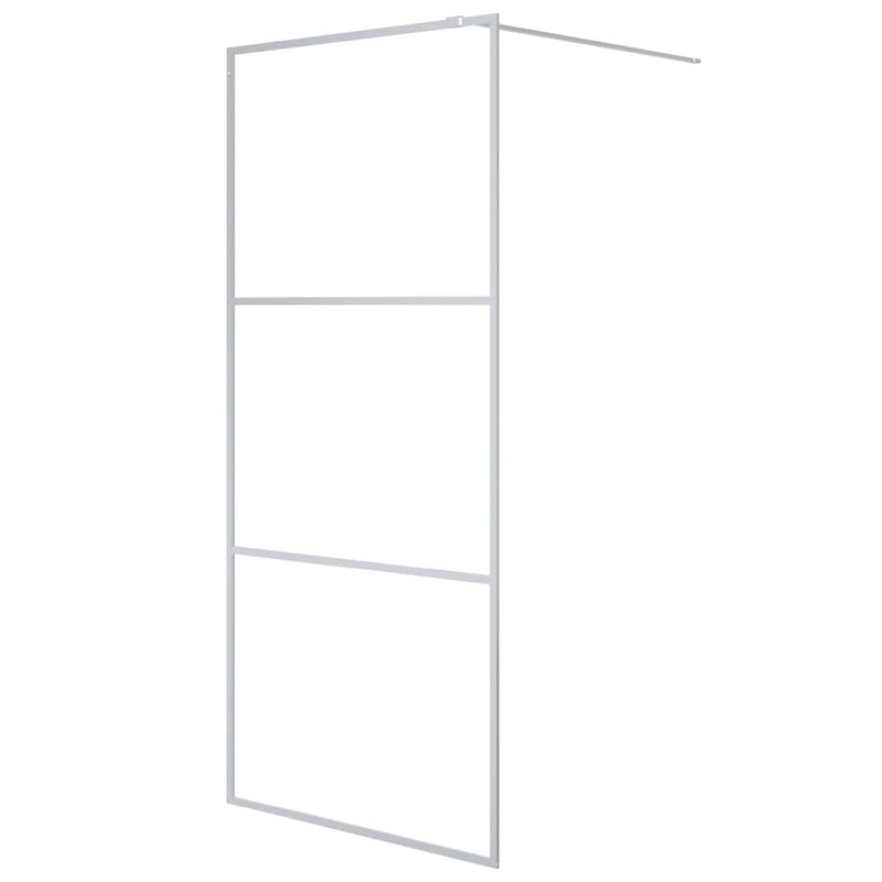 Load image into Gallery viewer, Vidaxl inloopdouchewand 90x195 cm transparant esg-glas zilverkleurig

