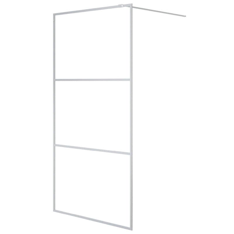 Load image into Gallery viewer, Vidaxl inloopdouchewand 100x195 cm transparant esg-glas zilverkleurig
