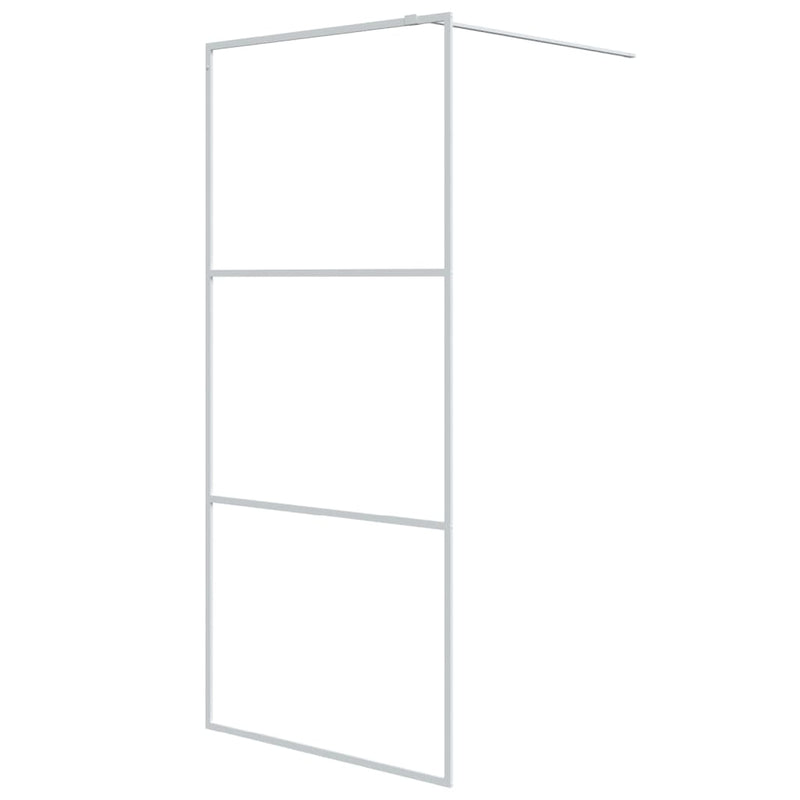 Load image into Gallery viewer, Vidaxl inloopdouchewand 90x195 cm transparant esg-glas wit
