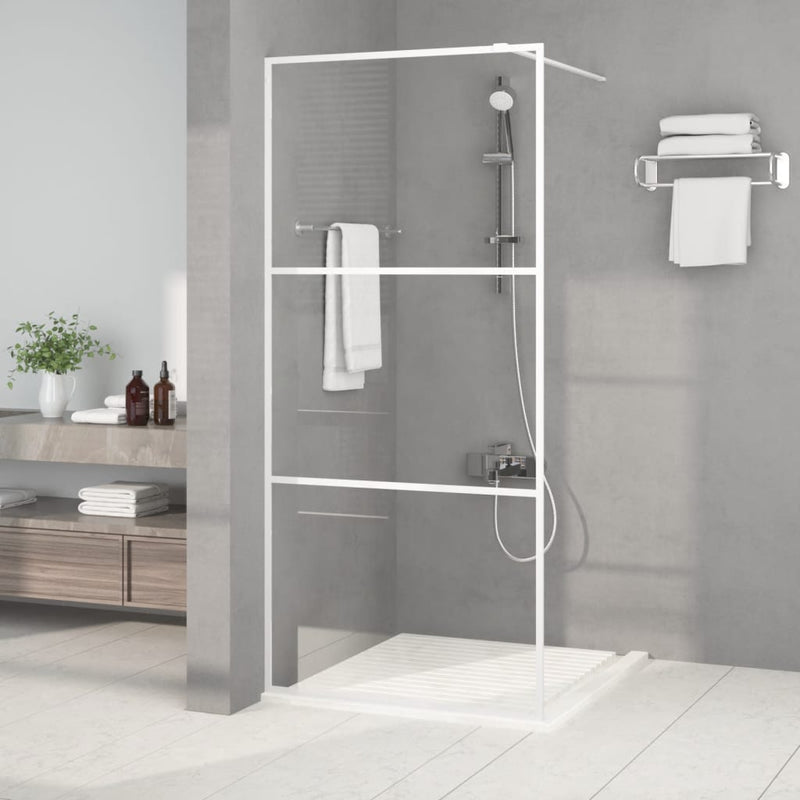 Load image into Gallery viewer, Vidaxl inloopdouchewand 90x195 cm transparant esg-glas wit

