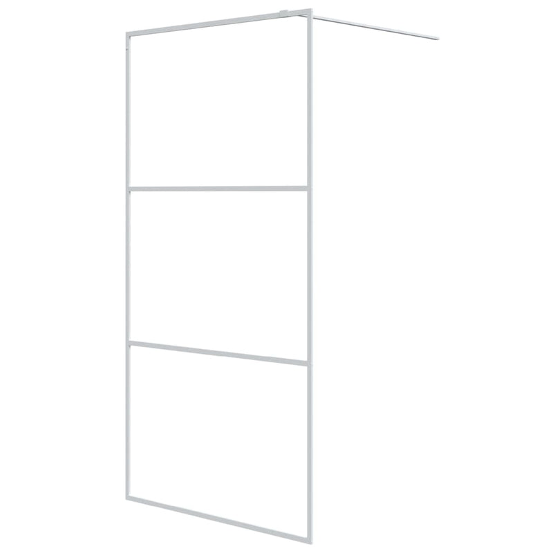 Load image into Gallery viewer, Vidaxl inloopdouchewand 100x195 cm transparant esg-glas wit
