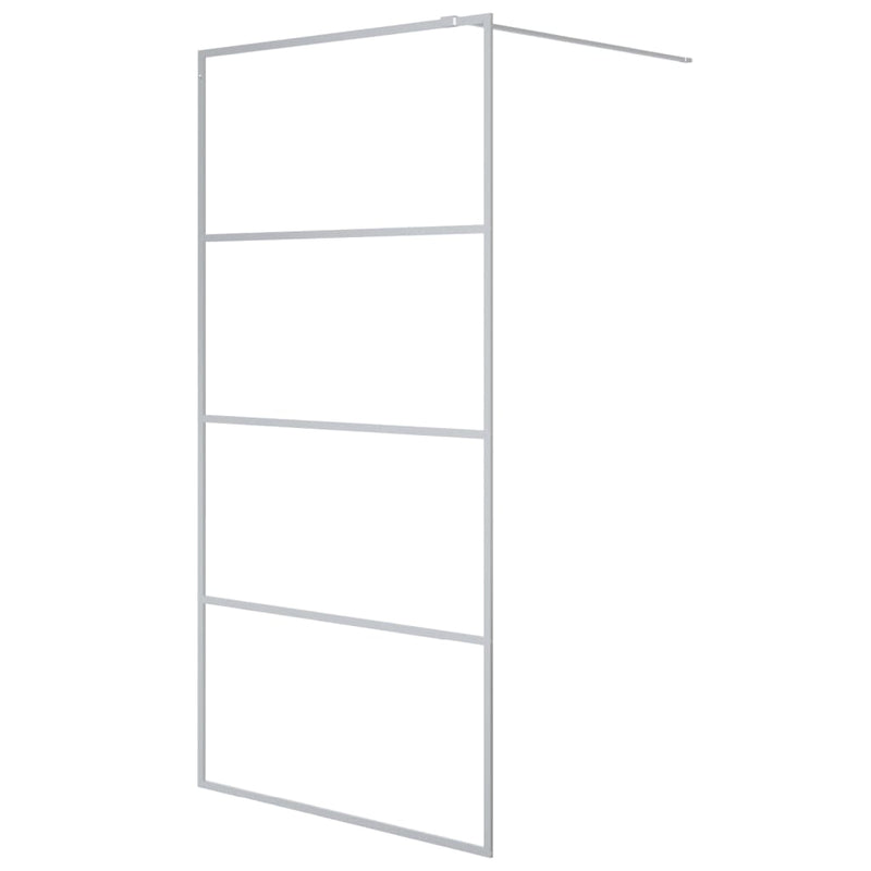Load image into Gallery viewer, Vidaxl inloopdouchewand 100x195 cm transparant esg-glas zilverkleurig
