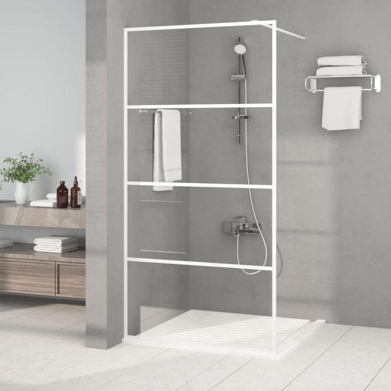 Load image into Gallery viewer, Vidaxl inloopdouchewand 100x195 cm transparant esg-glas wit
