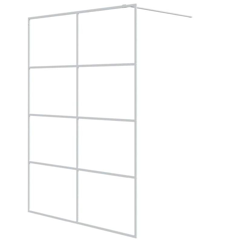 Afbeelding laden in galerijviewer, VidaXL Inloopdouchewand 140x195 cm transparant ESG-glas wit
