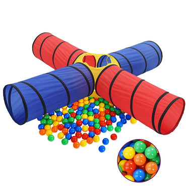 Vidaxl kinderspeeltunnel met 250 ballen meerkleurig