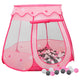 Vidaxl kinderspeeltent met 250 ballen 102x102x82 cm roze