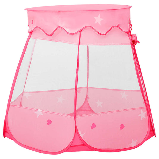 Vidaxl kinderspeeltent met 250 ballen 102x102x82 cm roze