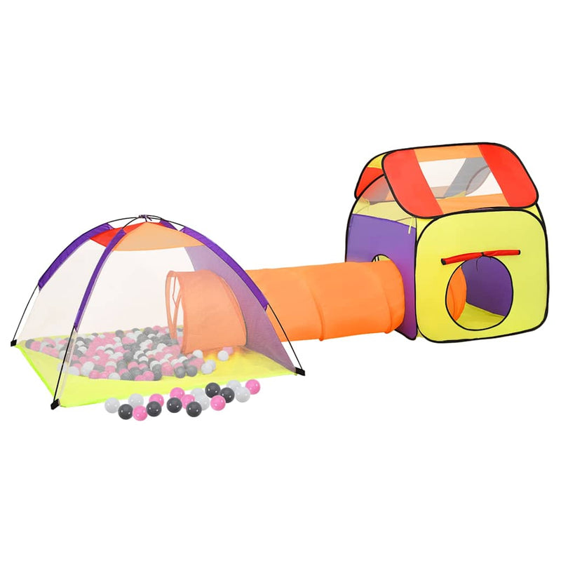 Load image into Gallery viewer, Vidaxl kinderspeeltent met 250 ballen 338x123x111 cm meerkleurig
