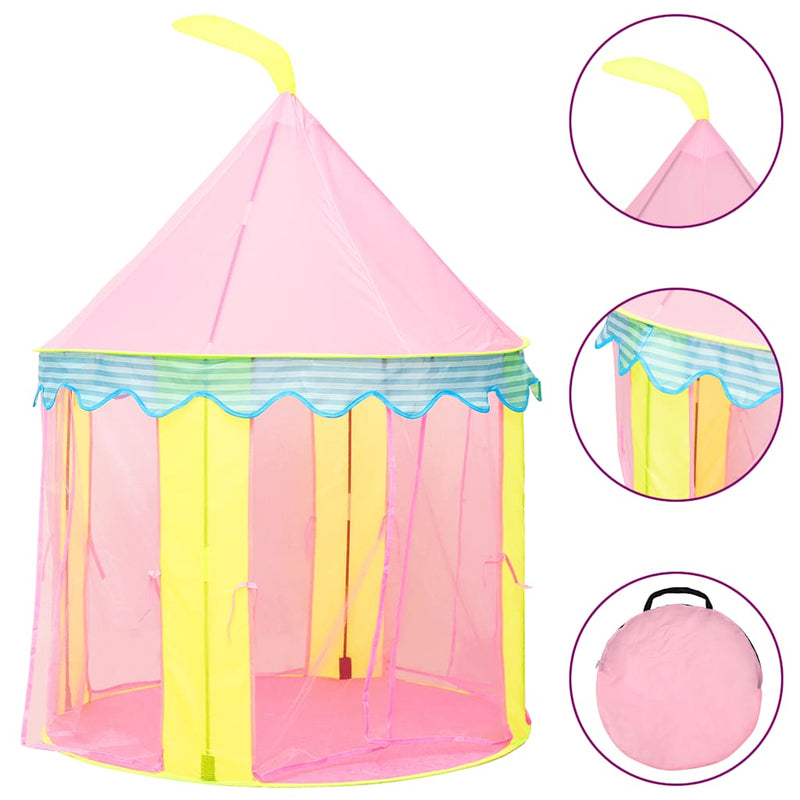 Load image into Gallery viewer, VidaXL Kinderspeeltent met 250 ballen 100x100x127 cm roze
