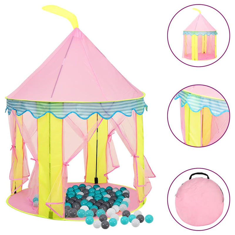 Load image into Gallery viewer, Vidaxl kinderspeeltent met 250 ballen 100x100x127 cm roze
