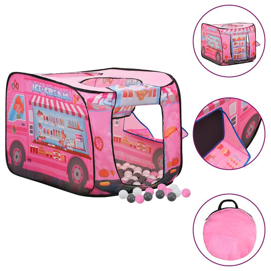 Vidaxl kinderspeeltent met 250 ballen 70x112x70 cm roze