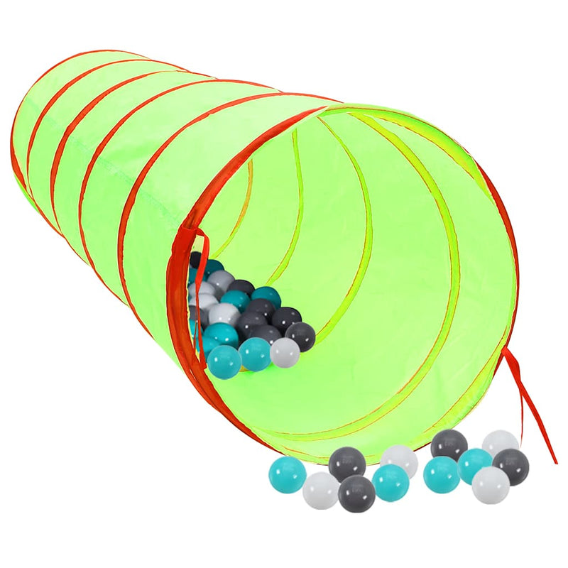 Load image into Gallery viewer, Vidaxl kinderspeeltunnel met 250 ballen 175 cm polyester groen
