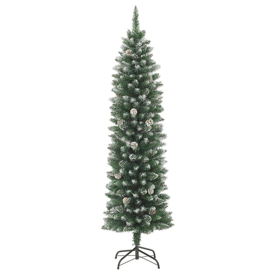 Vidaxl kunstkerstboom smal met standaard 240 cm pvc