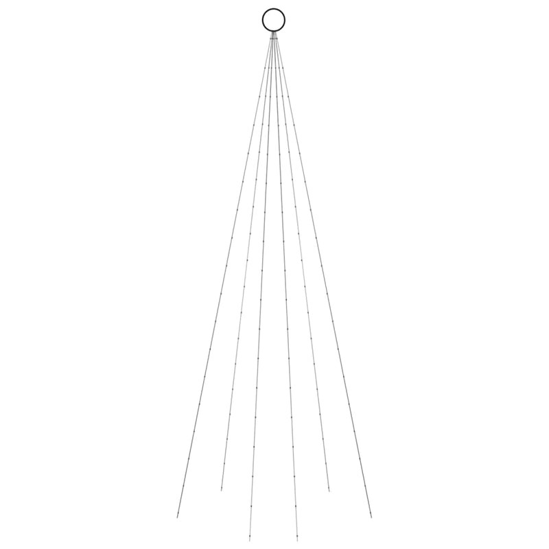 Load image into Gallery viewer, Vidaxl vlaggenmast kerstboom 108 led's koudwit 180 cm
