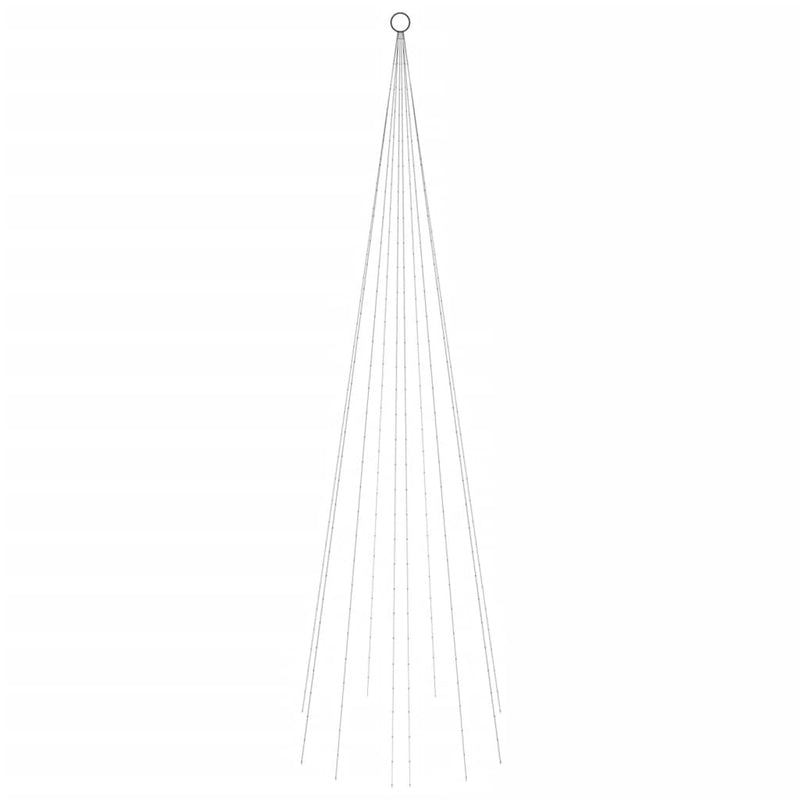 Load image into Gallery viewer, Vidaxl vlaggenmast kerstboom 310 led's warmwit 300 cm

