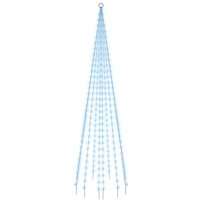 Load image into Gallery viewer, Vidaxl vlaggenmast kerstboom 310 led's blauw 300 cm
