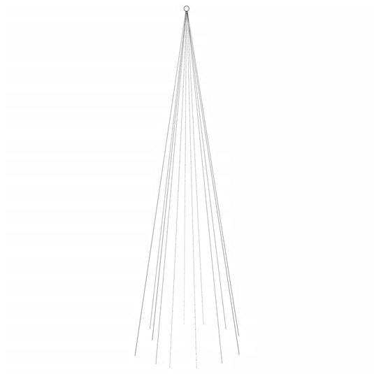 Vidaxl vlaggenmast kerstboom 732 led's meerkleurig 500 cm