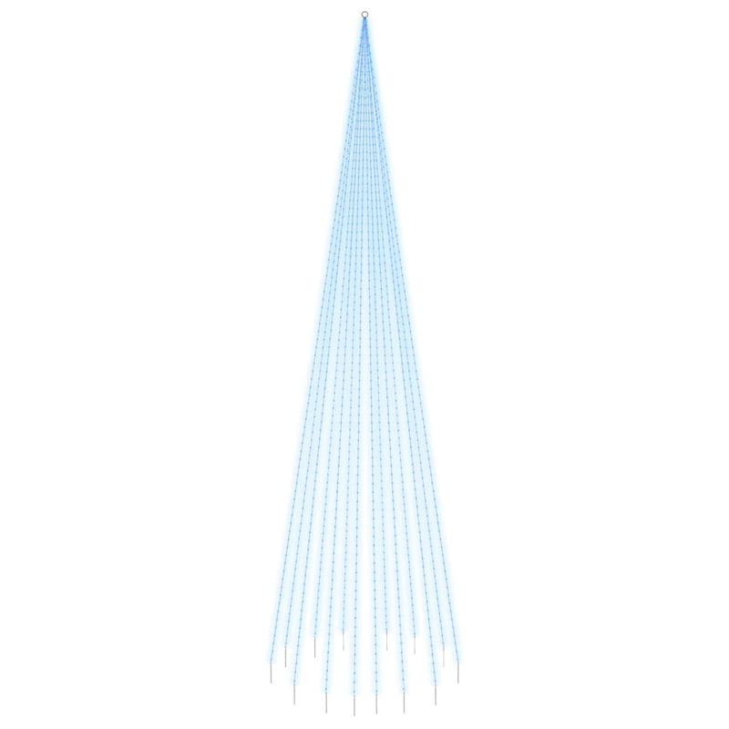 Load image into Gallery viewer, Vidaxl vlaggenmast kerstboom 1134 led's blauw 800 cm
