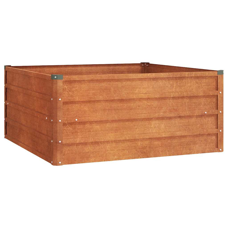 Afbeelding laden in galerijviewer, Vidaxl plantenbak verhoogd 100x100x45 cm cortenstaal roestig
