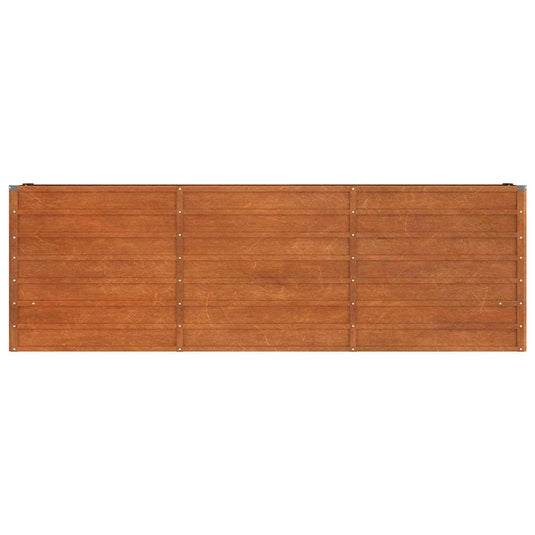 Vidaxl plantenbak verhoogd 240x40x77 cm cortenstaal roestig